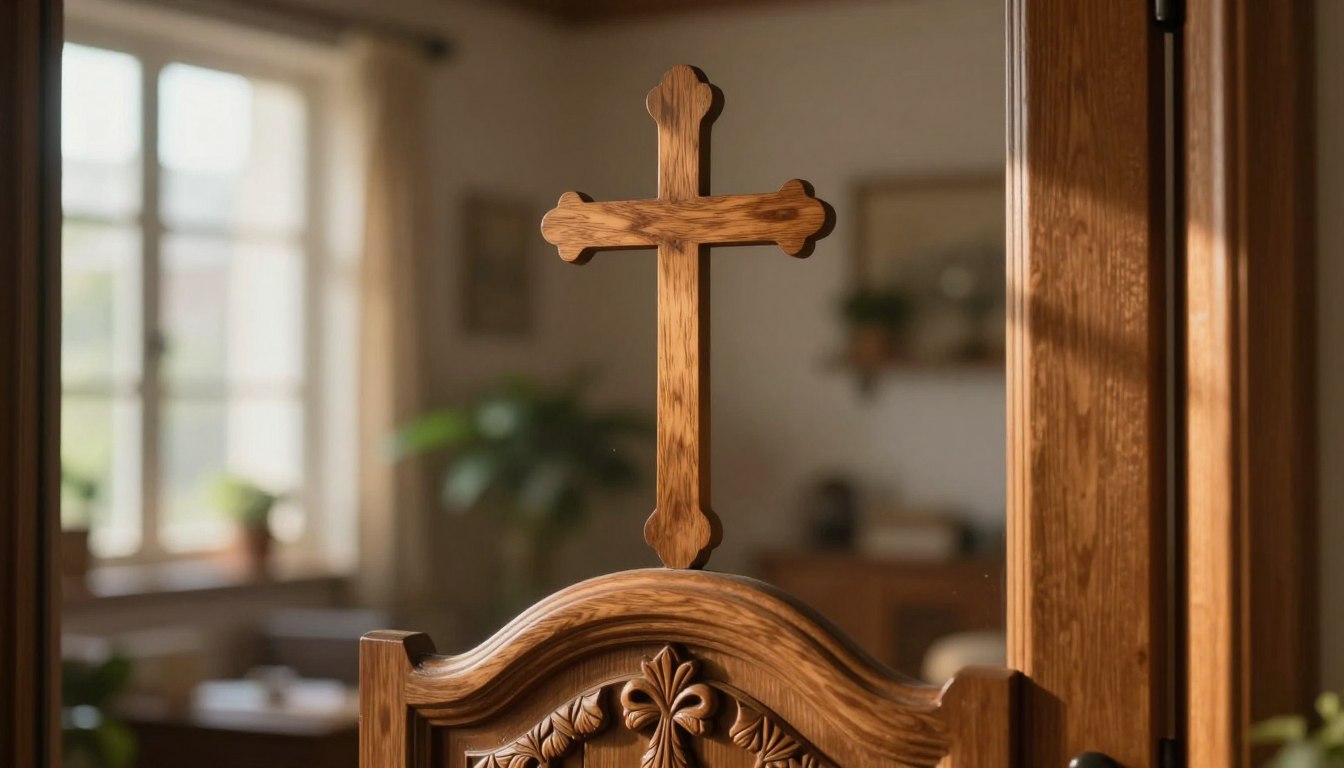 Przesądy krzyż nad drzwiami