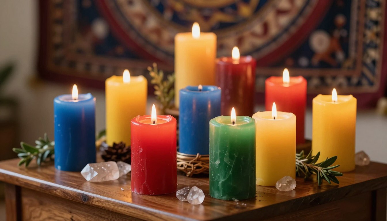 Kolory świec do rytuałów